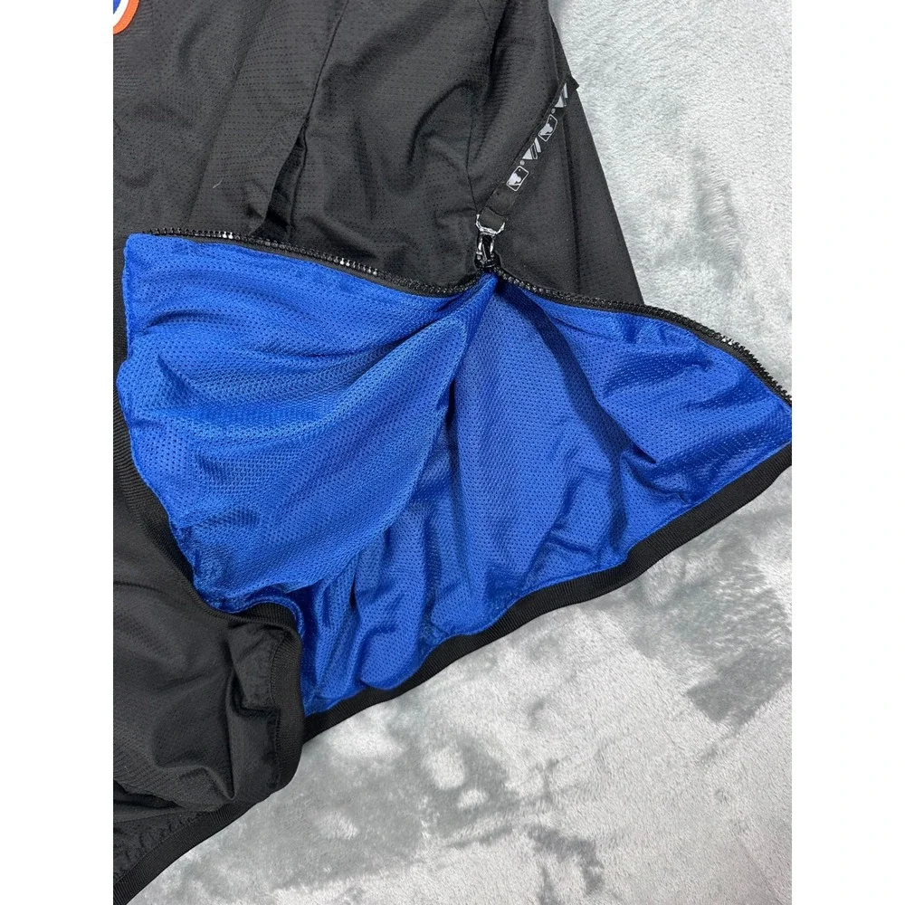 Majestic Authentic New York Mets Windbreaker Jacket‎ Mens XXL Black Blue 1/4 Zip
